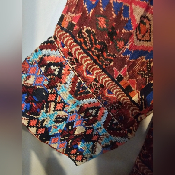 Johnny Was Workshop Geometric Pattern Tunic Top - Picture 2 of 7